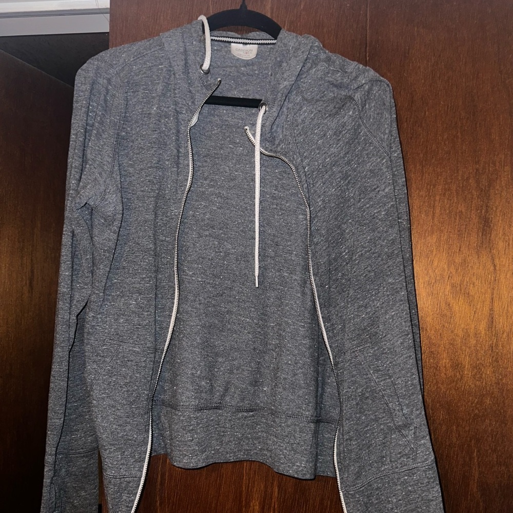 Grey zip up